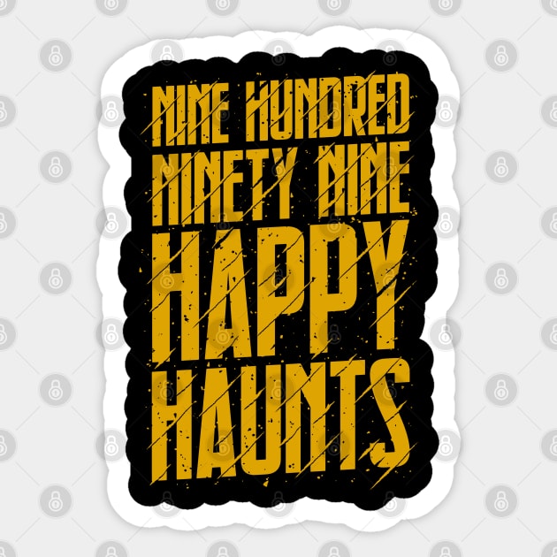 999 Happy Haunts Sticker by Oswaldland